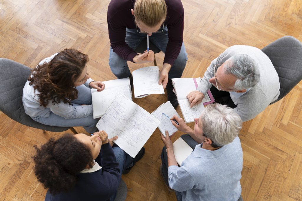 Accompagnements collectifs, thérapie, thérapie de groupe, ateliers professionnels